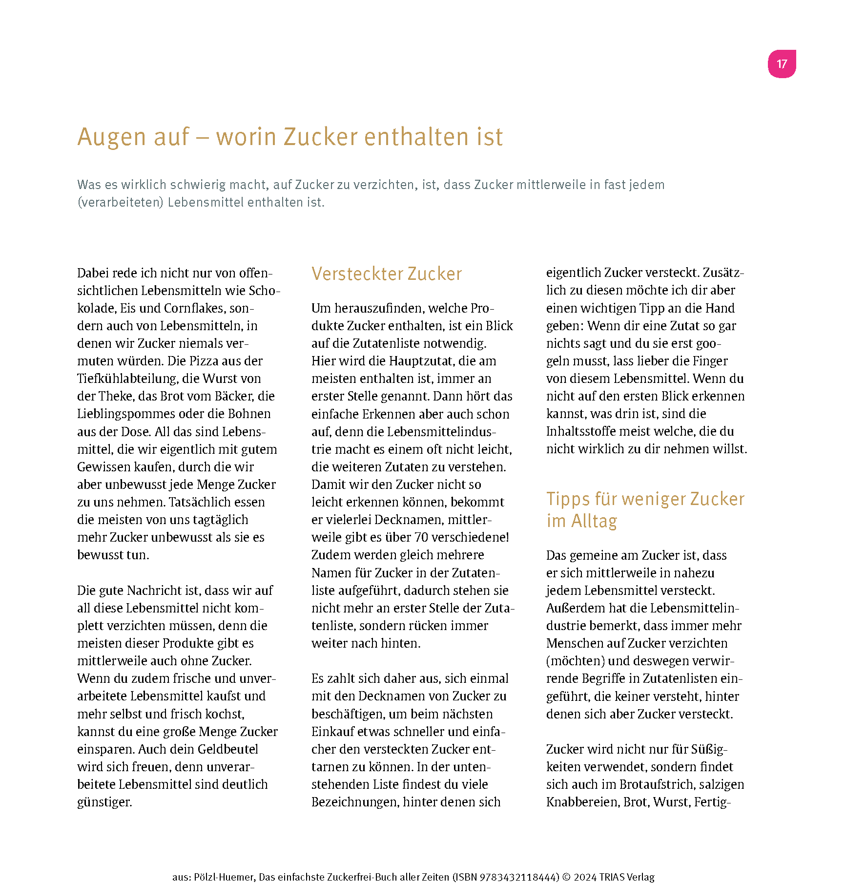 Das einfachste Zuckerfrei-Buch aller Zeiten