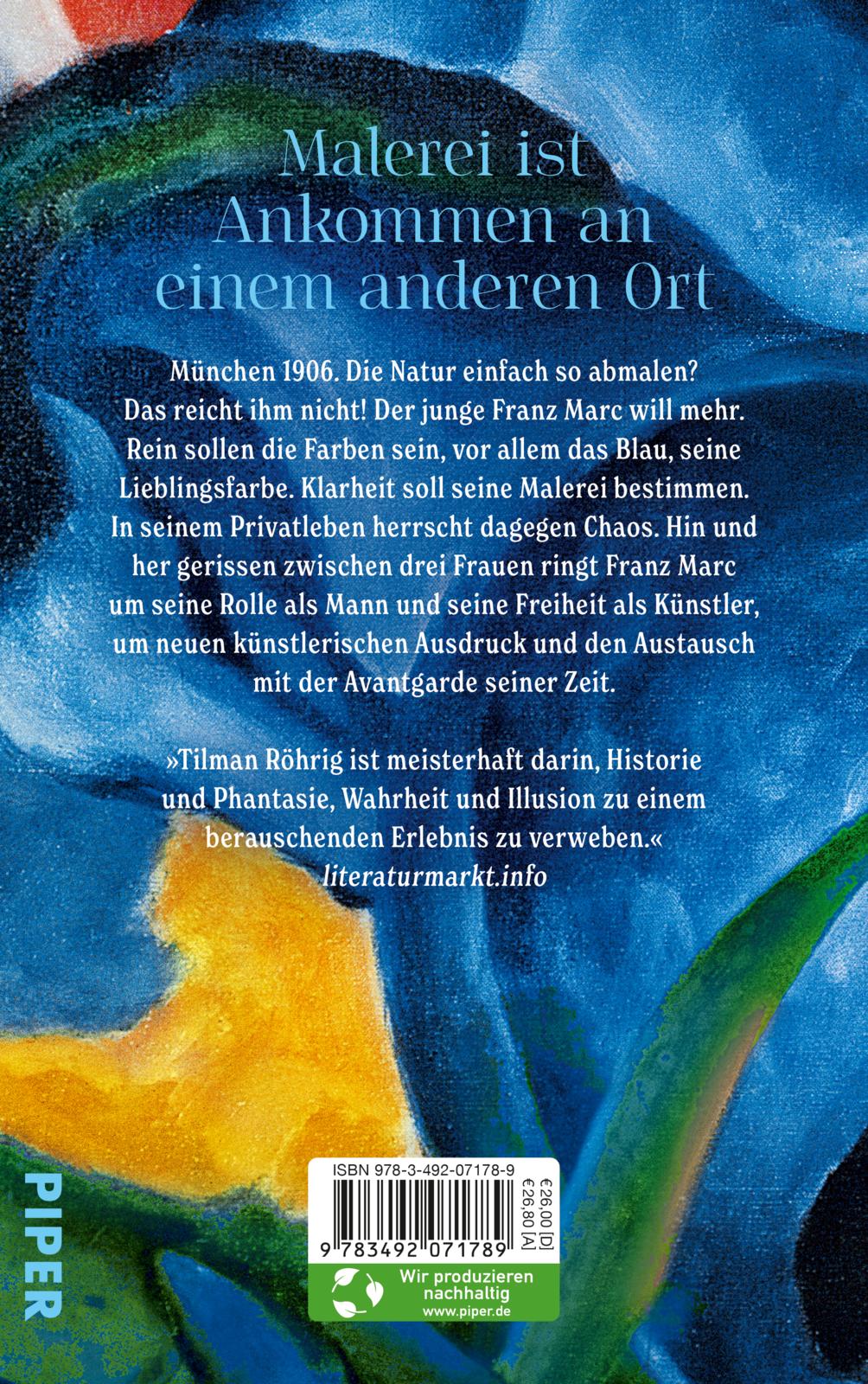 Der Maler und das reine Blau des Himmels