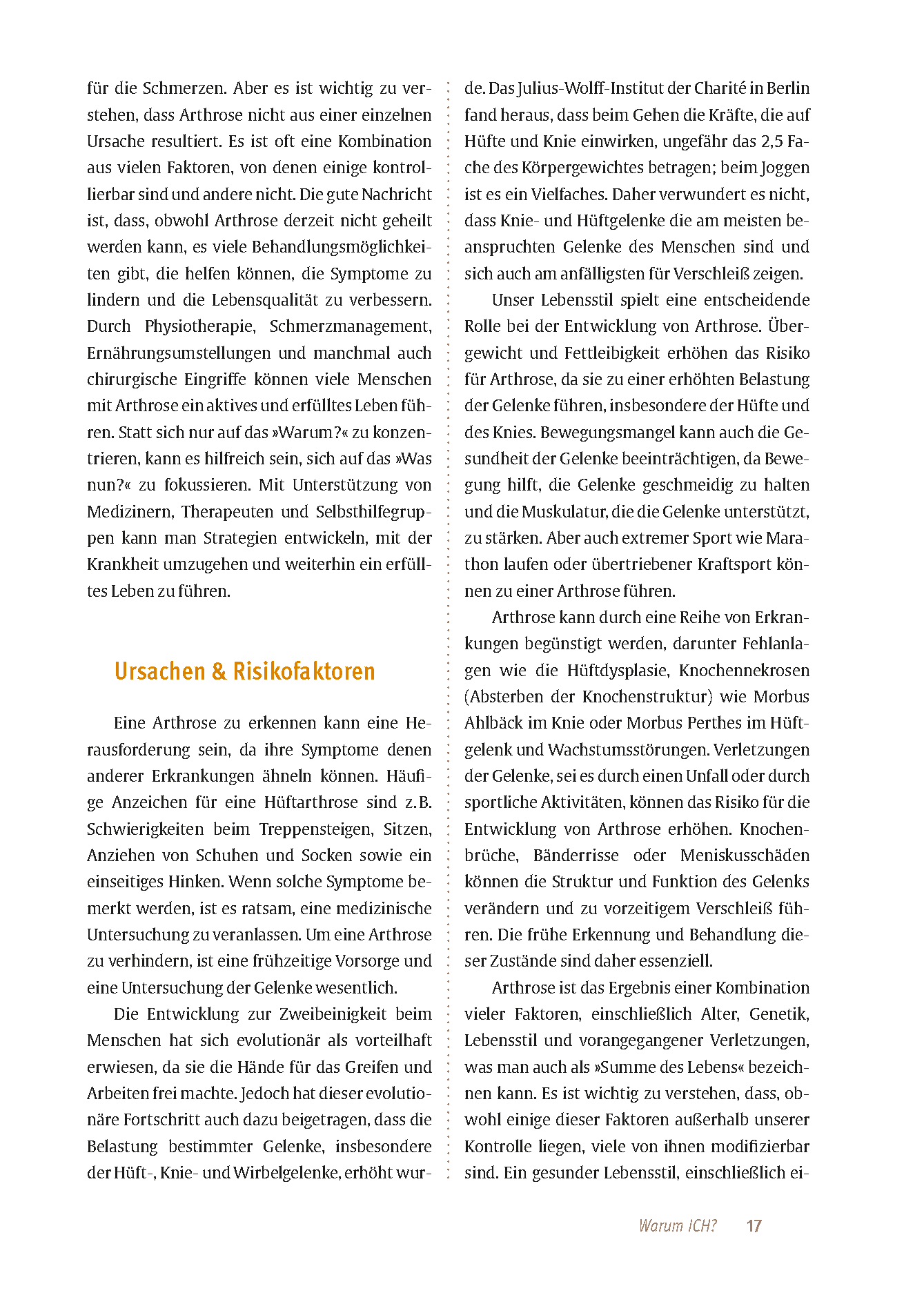 Expertenwissen: Arthrose