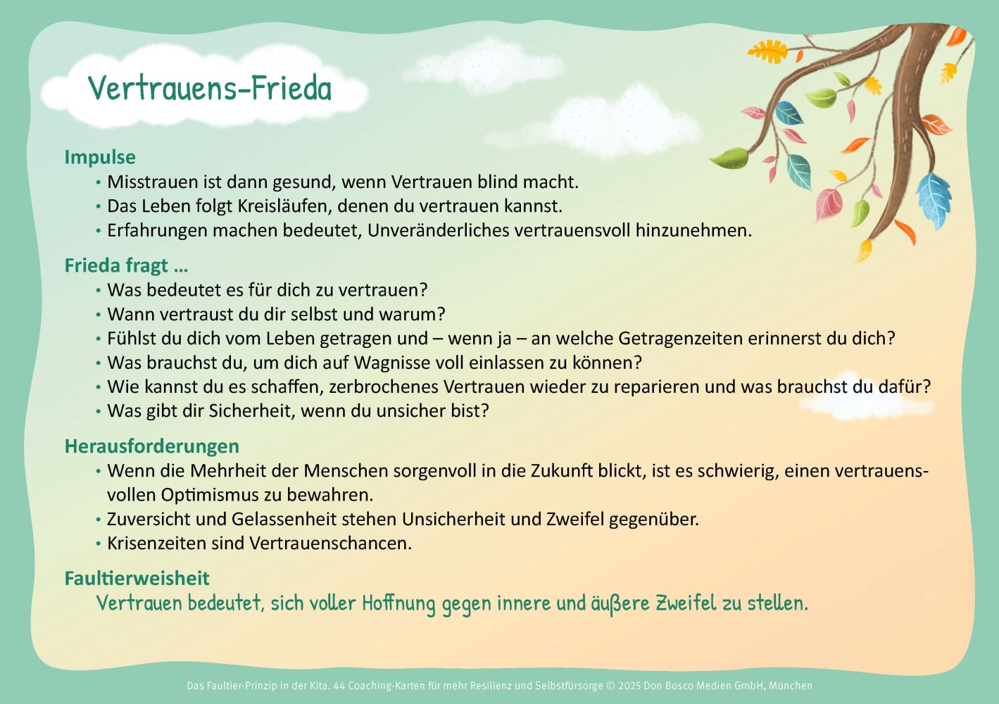 Das Faultier-Prinzip in der Kita: Gelassene Erzieher:innen – entspannte Kinder