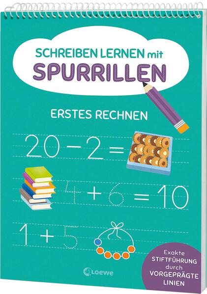 Schreiben lernen mit Spurrillen - Erstes Rechnen