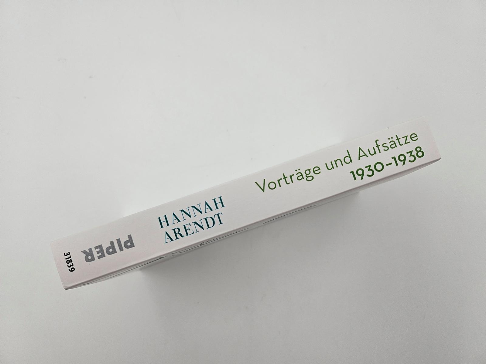 Vorträge und Aufsätze 1930–1938