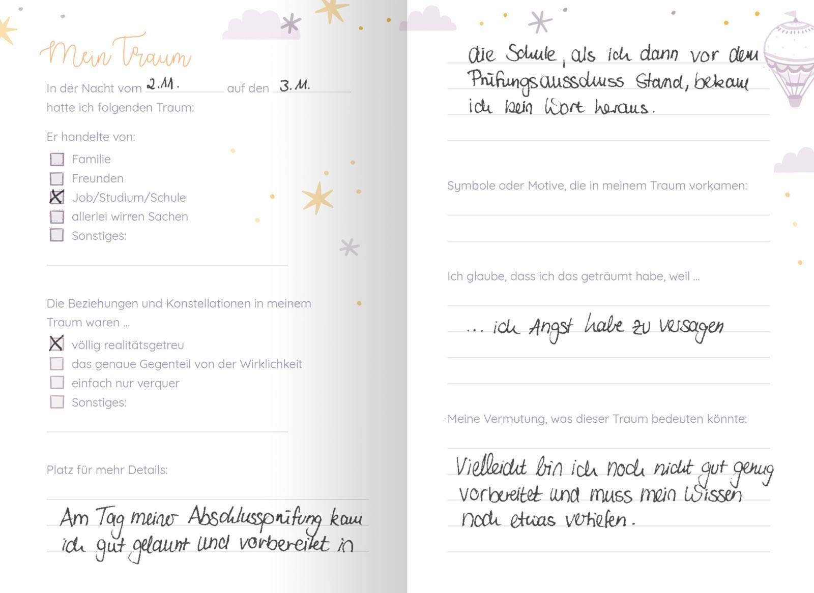 myNOTES Einfach drüber nachträumen - Ein Traumtagebuch für Tagträumer und Nachteulen