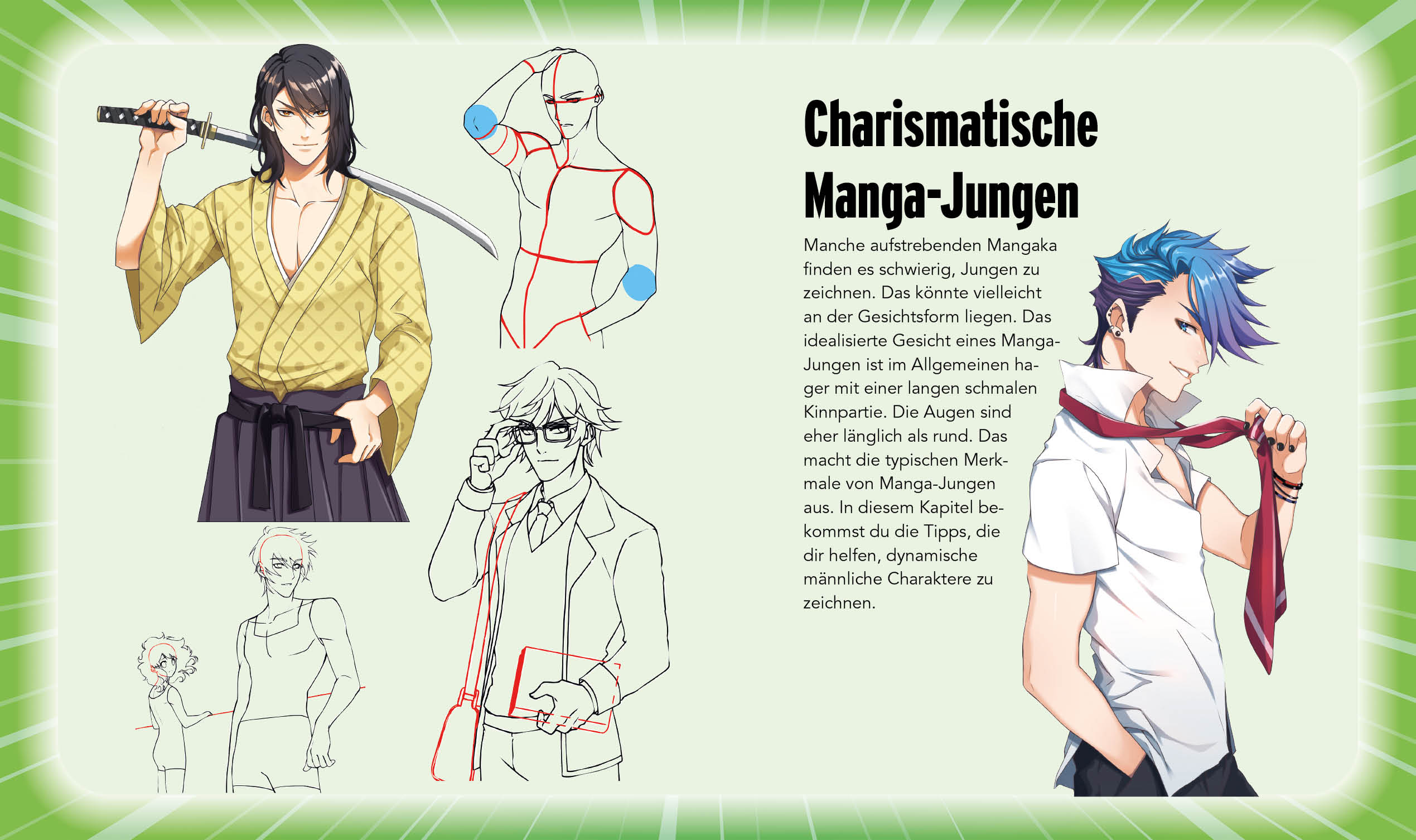 100 Manga-Figuren zeichnen