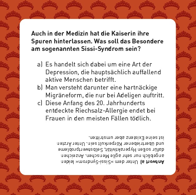 Sisi-Quiz (zweisprachig englisch / deutsch)