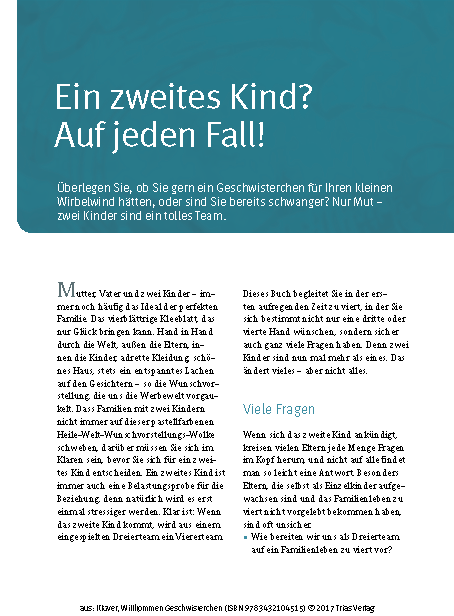 Willkommen Geschwisterchen