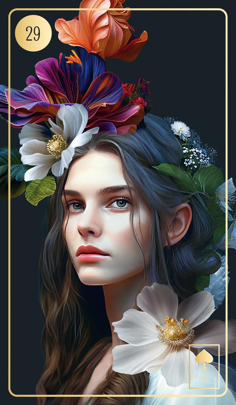 Lenormand-Kartenset: Floralis