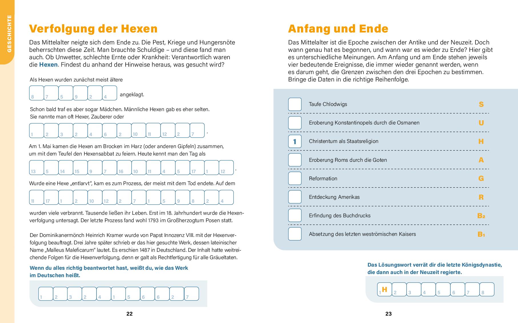 Mittelalter I Wissen in Rätseln