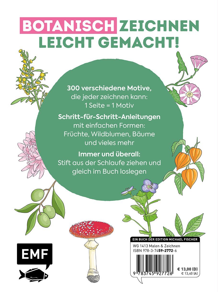 300 Motive zeichnen – Botanik