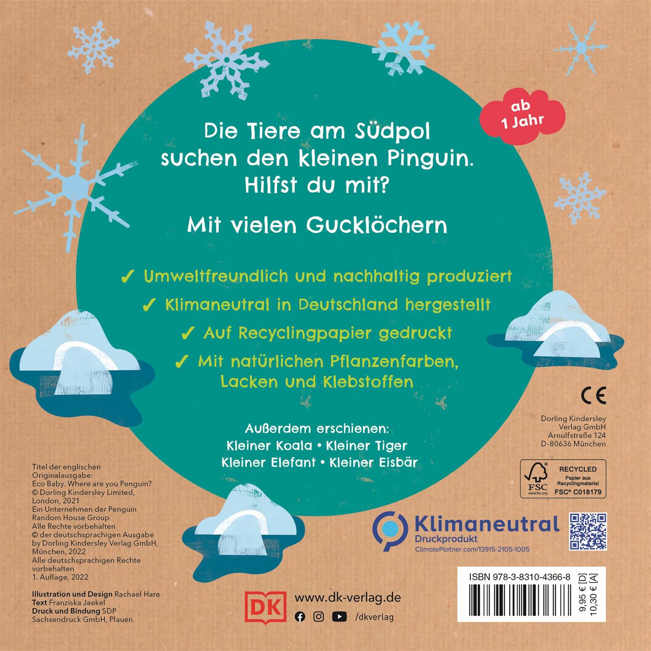 Wo versteckst du dich? Kleiner Pinguin