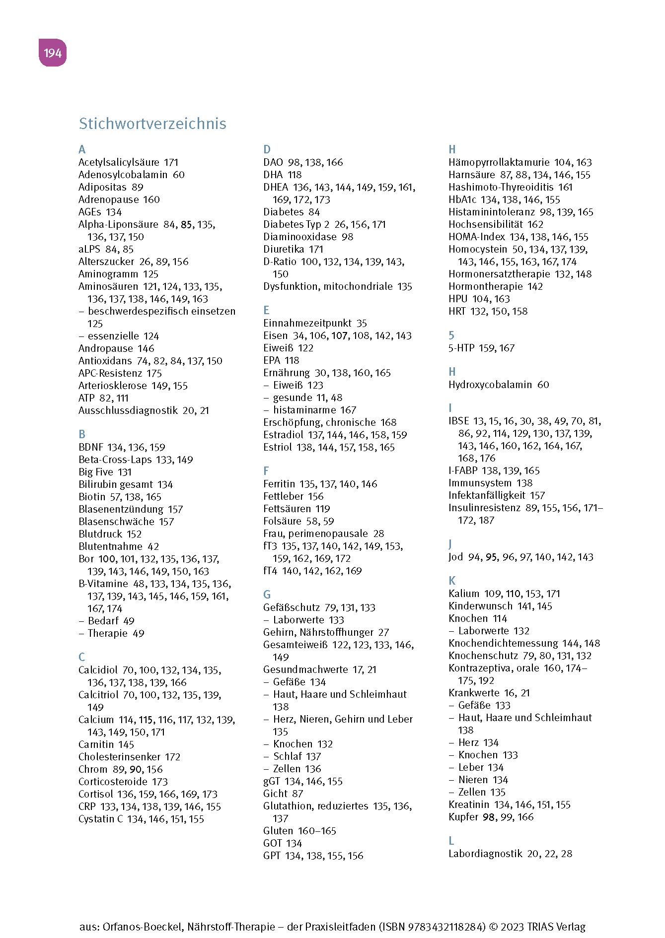 Nährstoff-Therapie - Der Praxisleitfaden