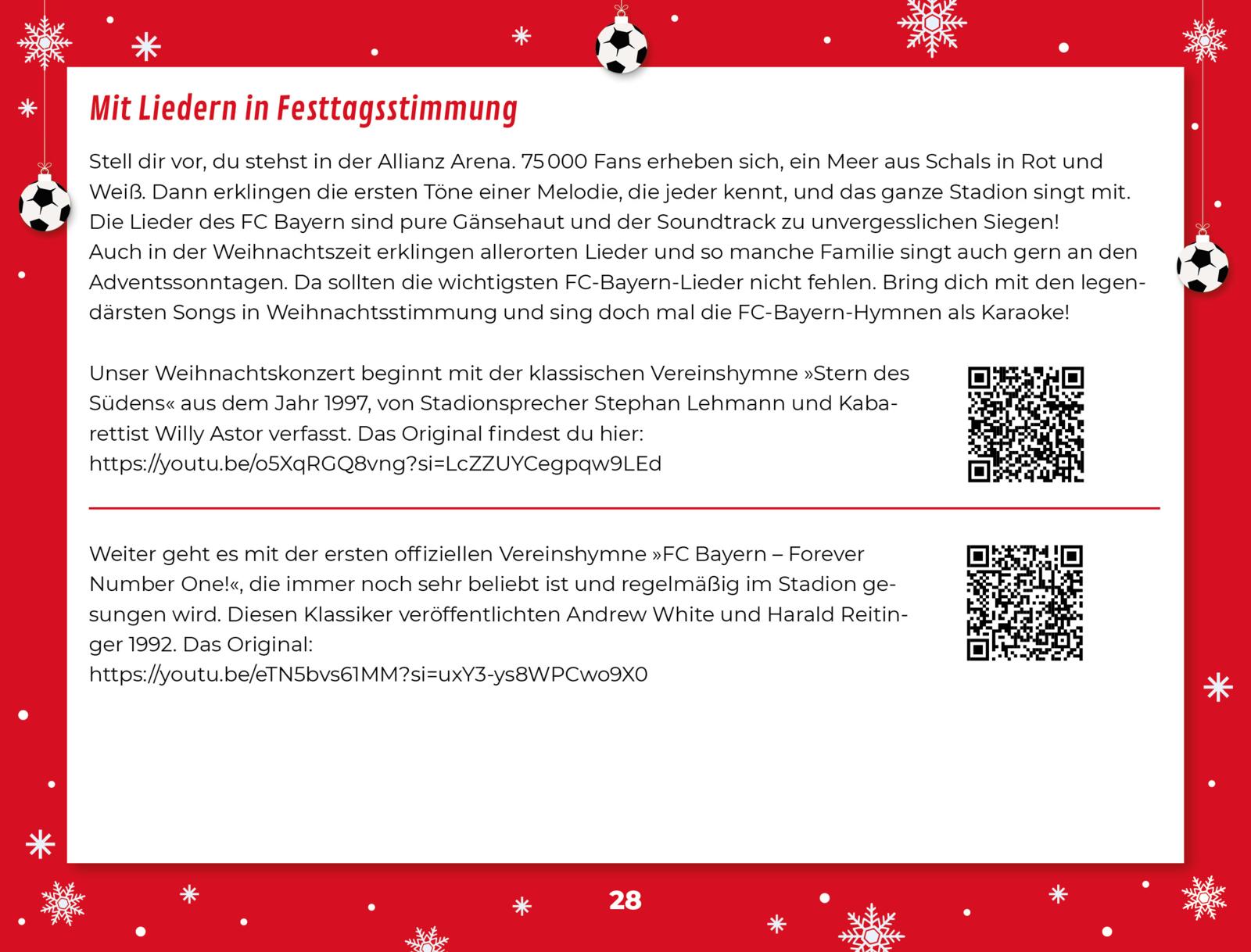 Der inoffizielle Adventskalender für Fans des FC Bayern München