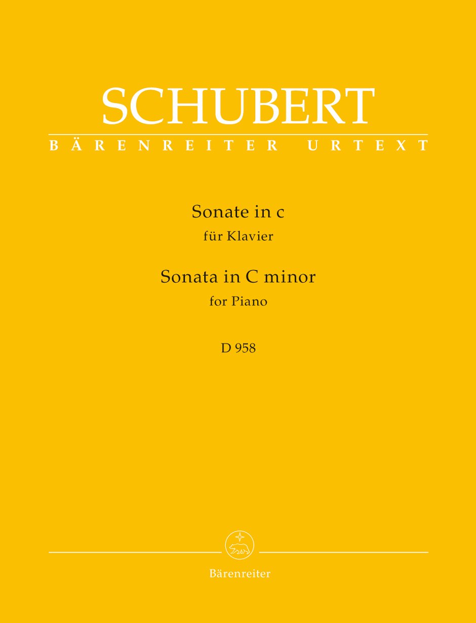 Sonate für Klavier c-Moll D 958. Spielpartitur, Urtextausgabe