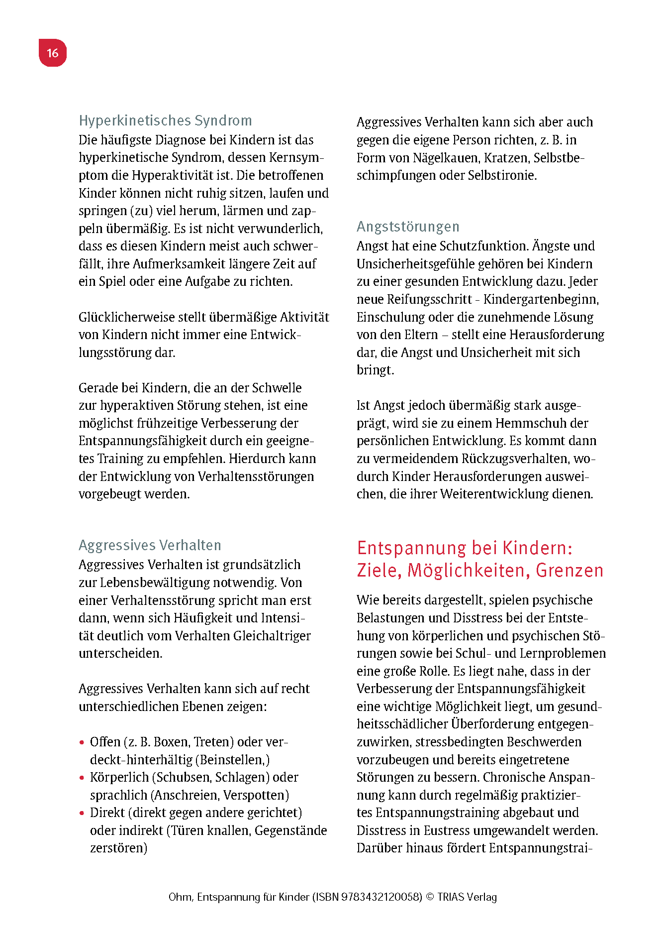Entspannung für Kinder