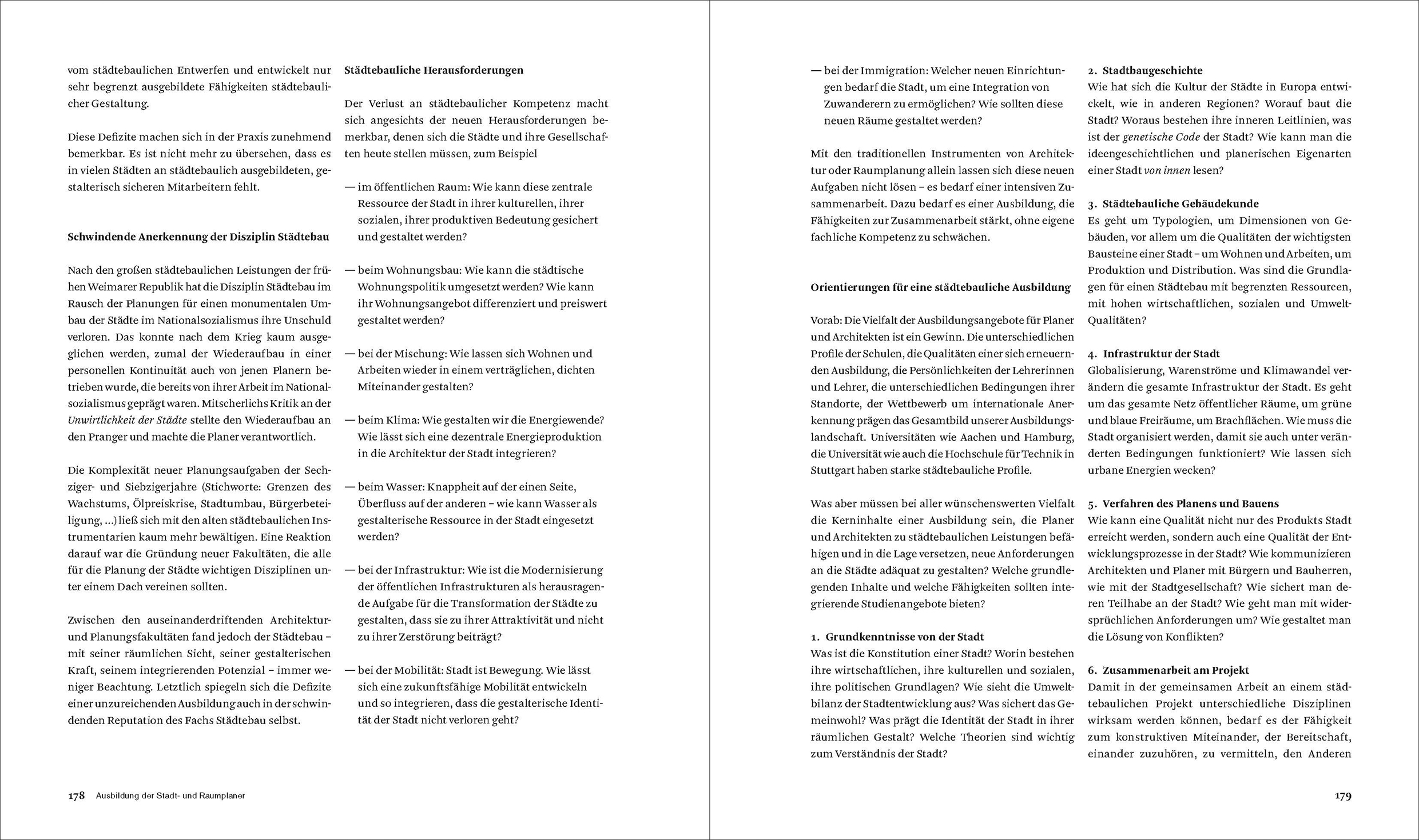 Die Stadtmacher und ihre Ausbildung