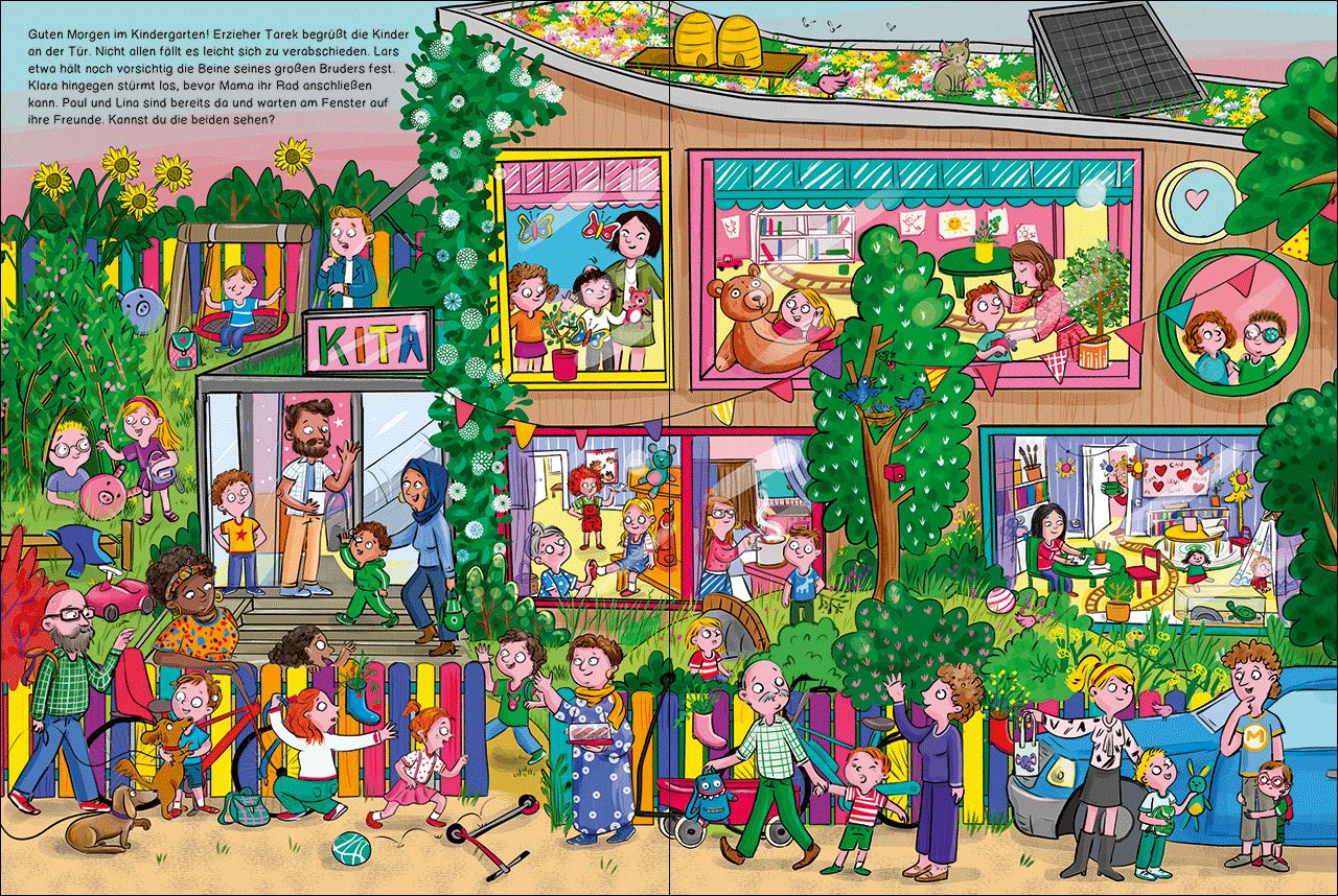 Mein schönstes Kindergarten-Wimmelbuch