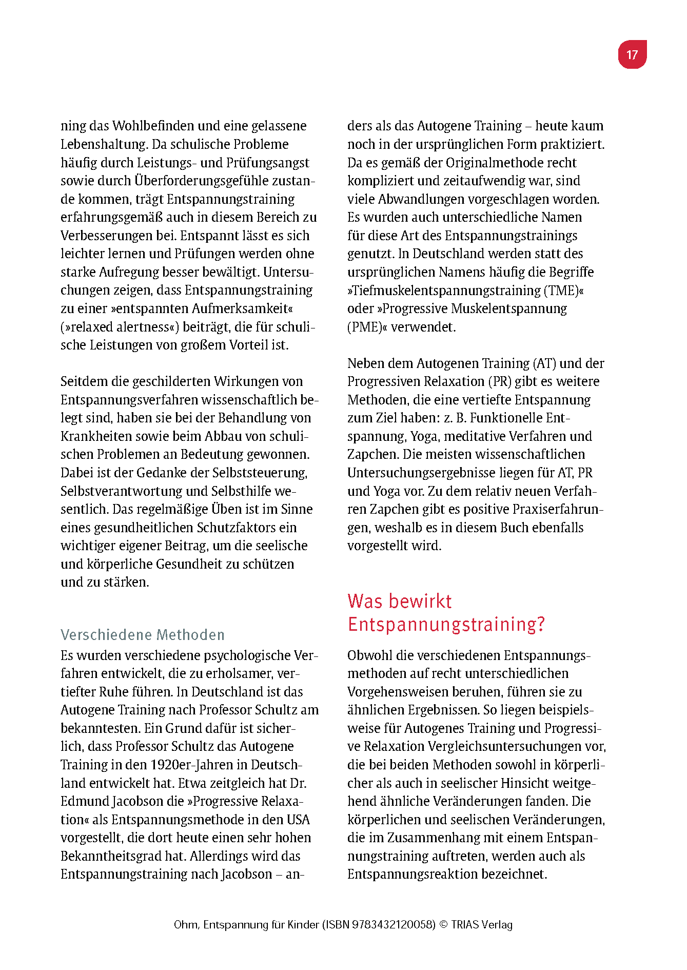 Entspannung für Kinder