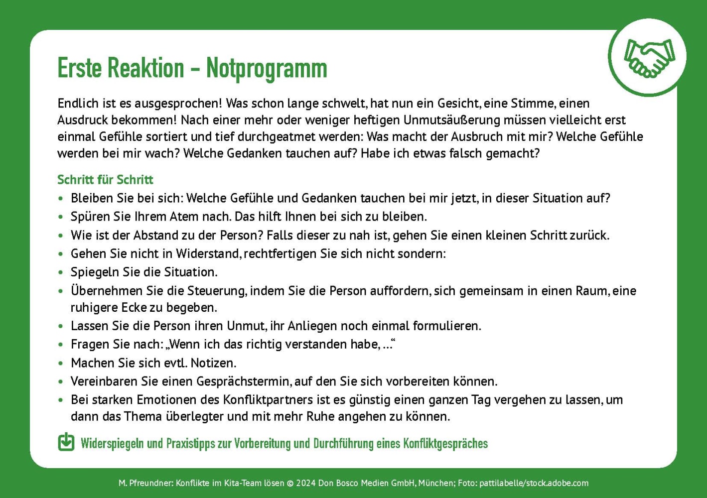 Konflikte im Kita-Team lösen