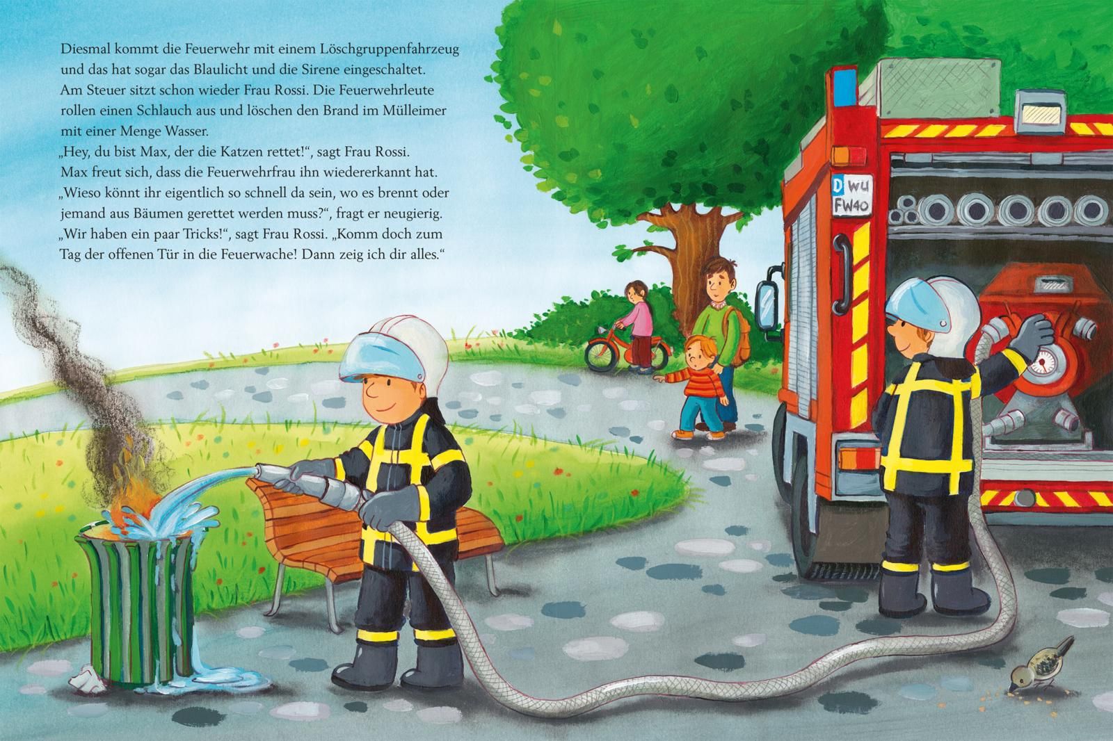 Max-Bilderbücher: Wir besuchen die Feuerwehr, Polizei und Baustelle