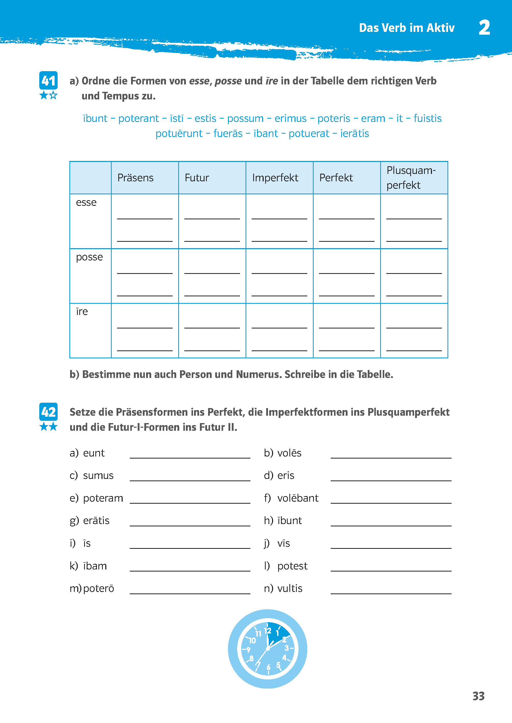 Klett 10-Minuten-Training Latein Grammatik Verben konjugieren 1./2. Lernjahr