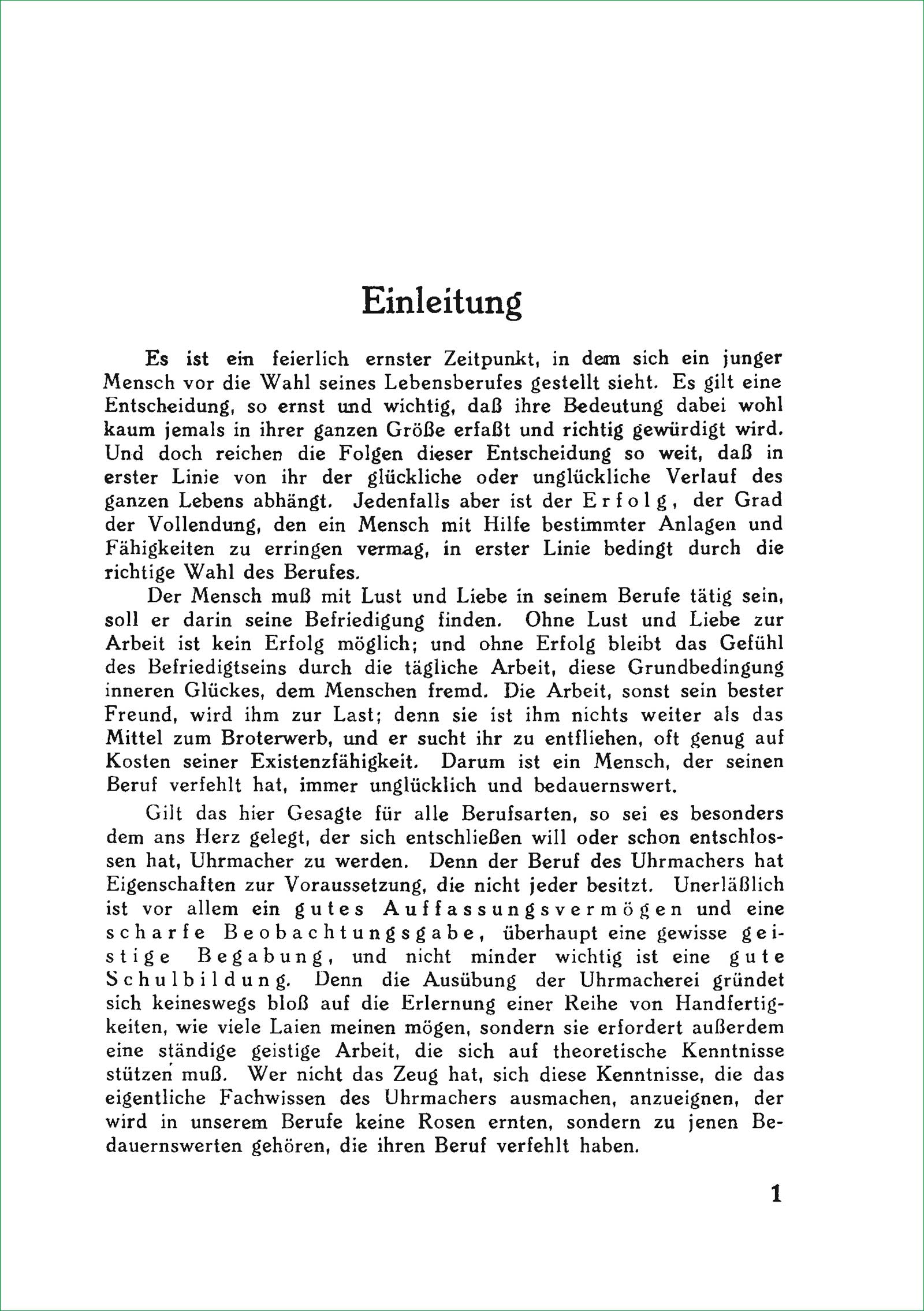 Leitfaden für die Uhrmacherlehre