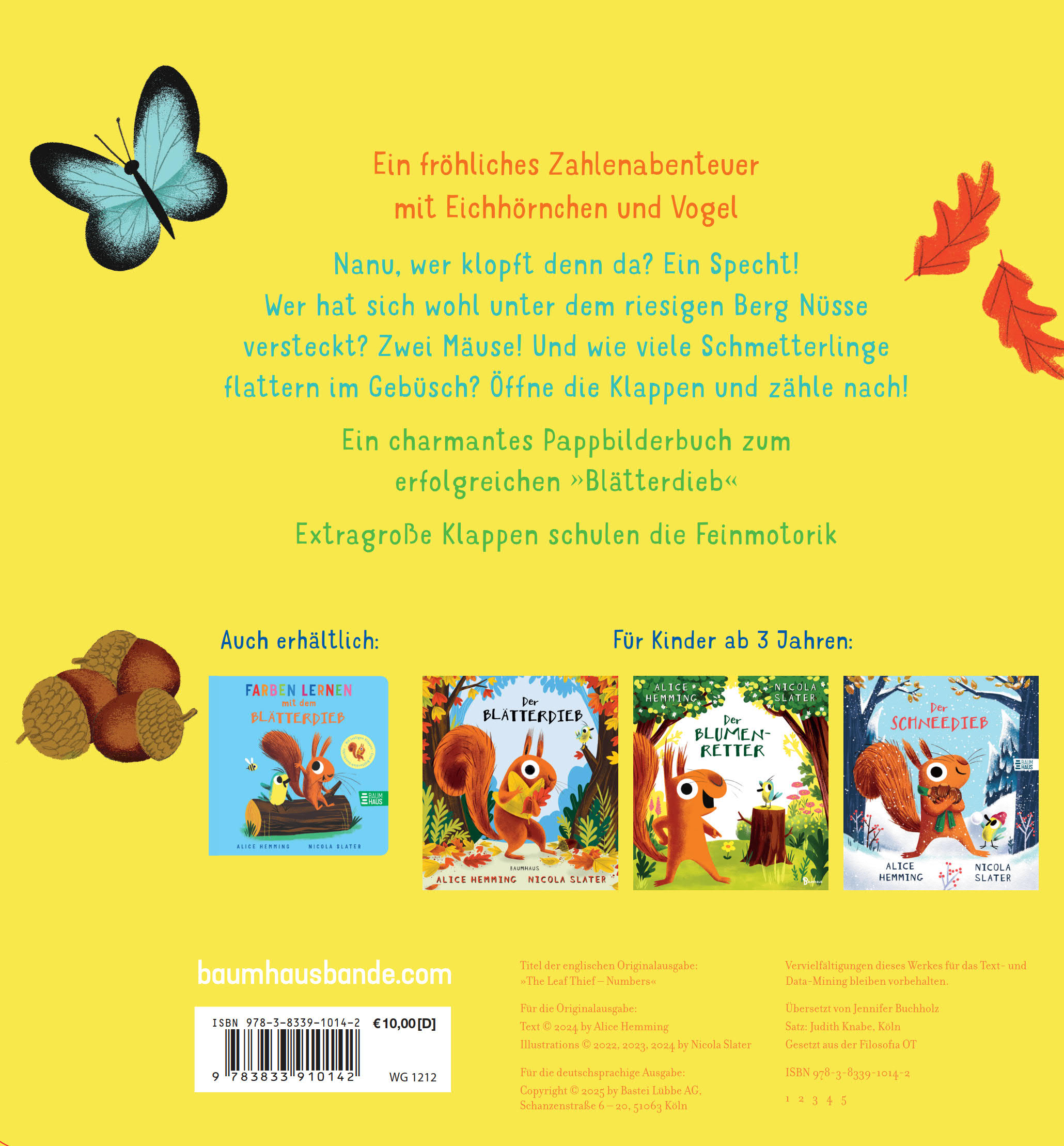 Zahlen lernen mit dem Blätterdieb