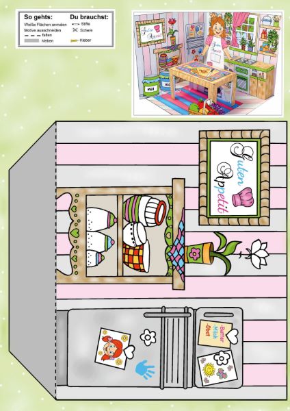 Das Ausschneide-Bastelbuch Mein Puppenhaus