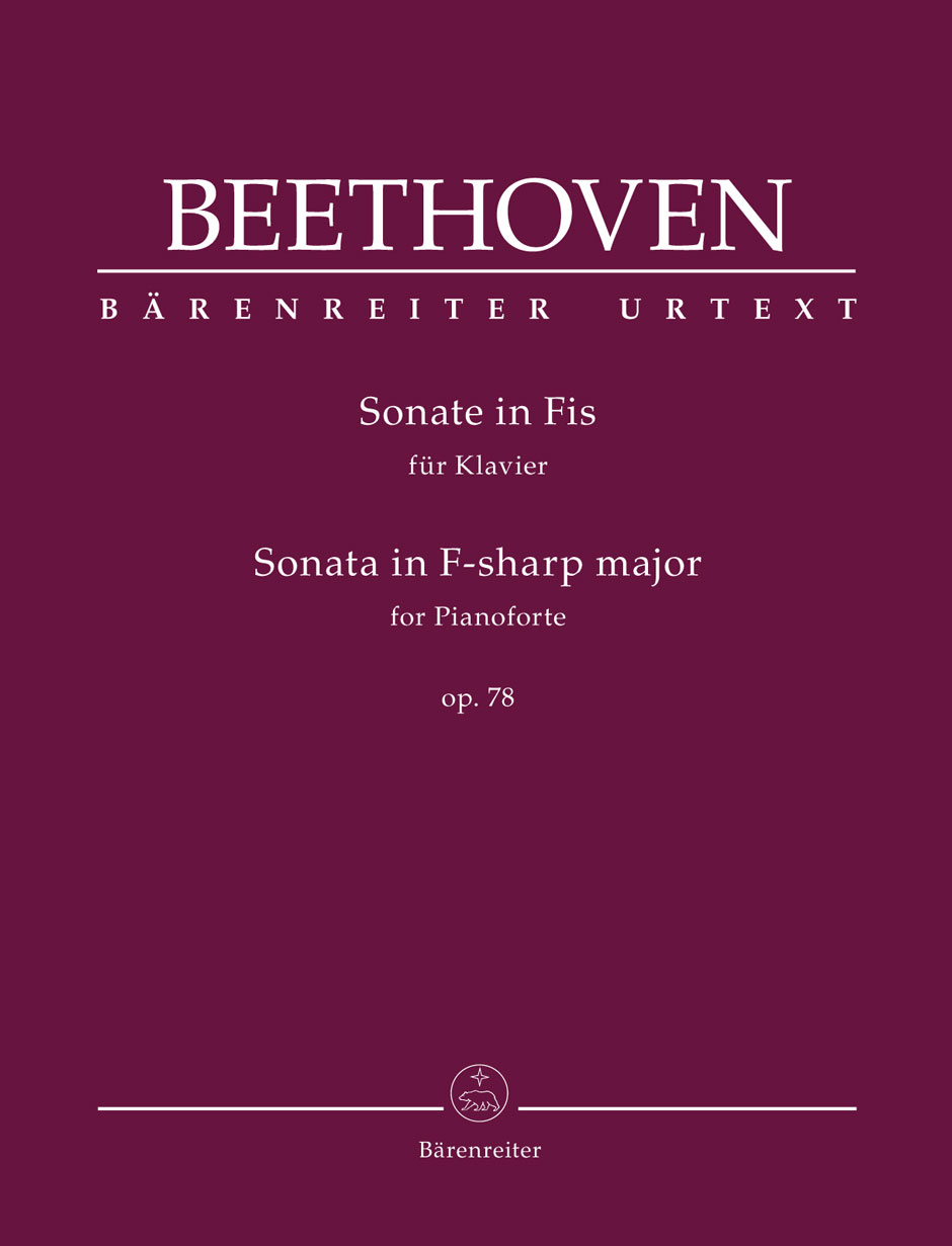 Sonate für Klavier Fis-Dur op. 78. Spielpartitur, BÄRENREITER URTEXT