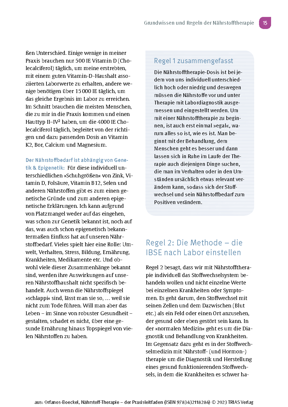 Nährstoff-Therapie - Der Praxisleitfaden