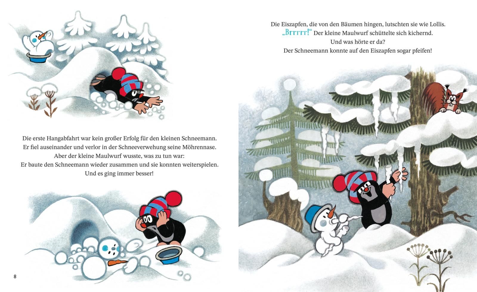Der kleine Maulwurf und der Schneemann