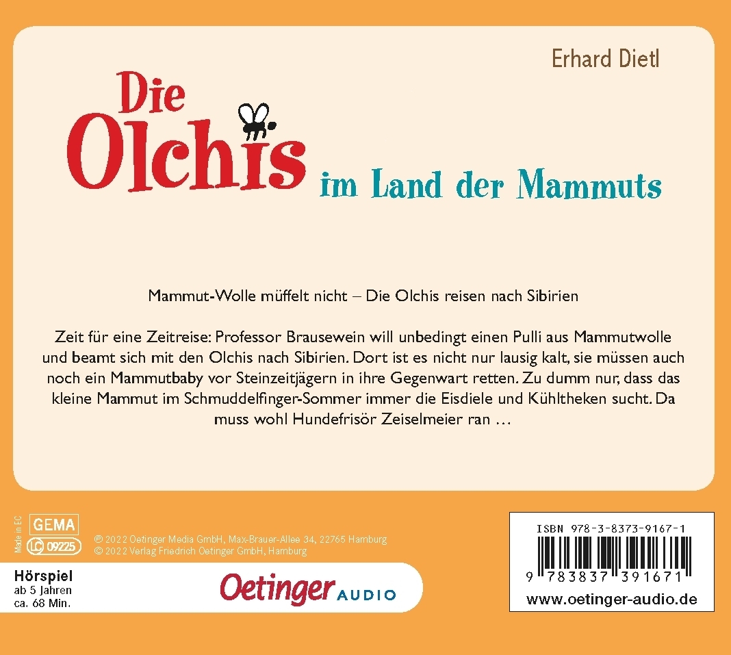 Die Olchis im Land der Mammuts (Audio-CD)