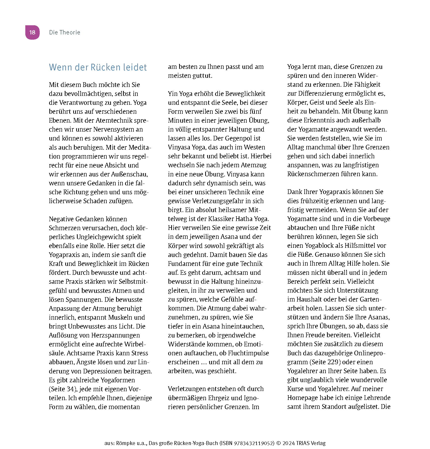 Das große Rücken-Yoga-Buch