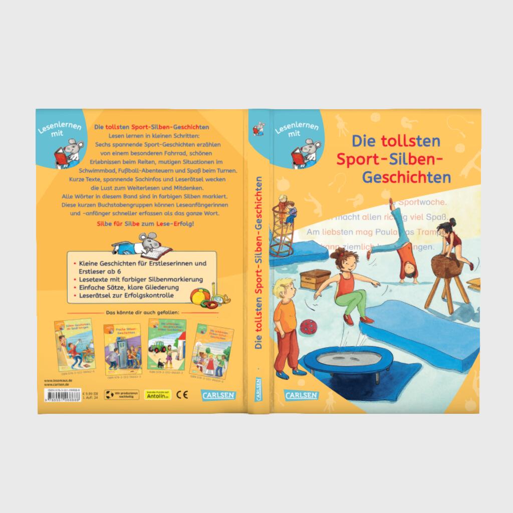 LESEMAUS zum Lesenlernen Sammelbände: Die tollsten Sport-Silben-Geschichten