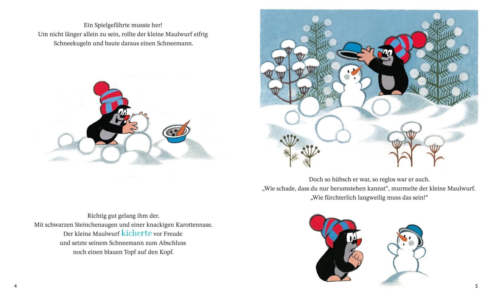 Der kleine Maulwurf und der Schneemann