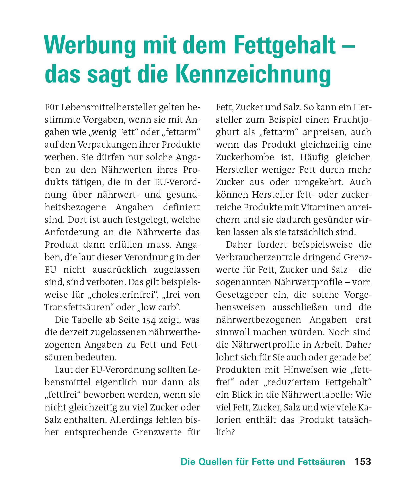 Fette und Fettsäuren