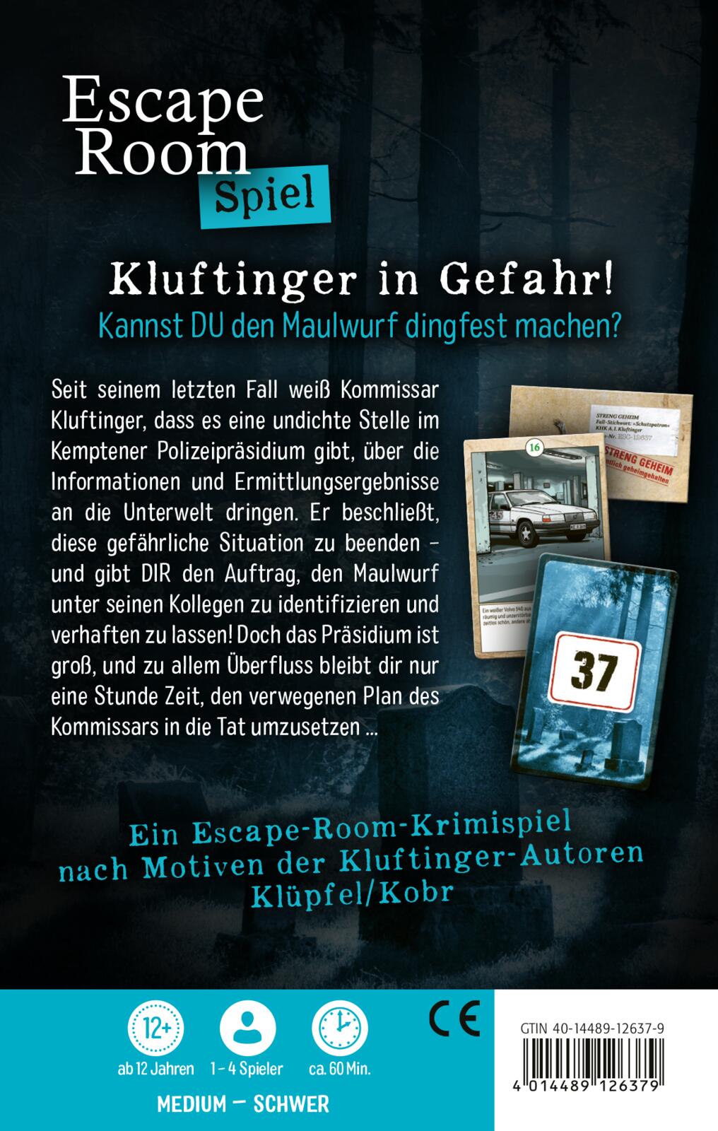 Klüpfel Kobr: Kluftinger in Gefahr! Ein Escape-Room-Spiel