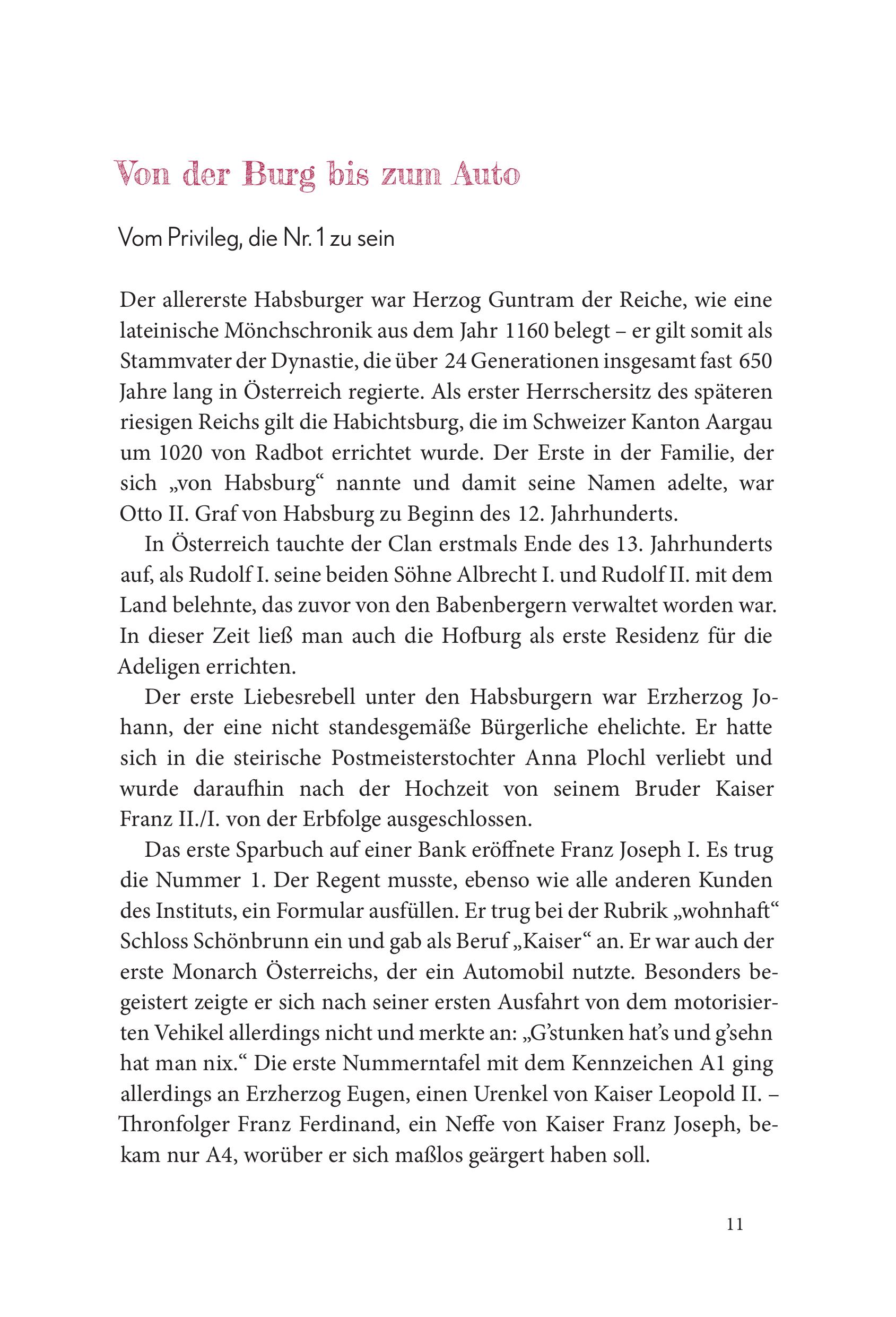 Diese Habsburger - Eine Sammlung skurriler und unterhaltsamer Fakten