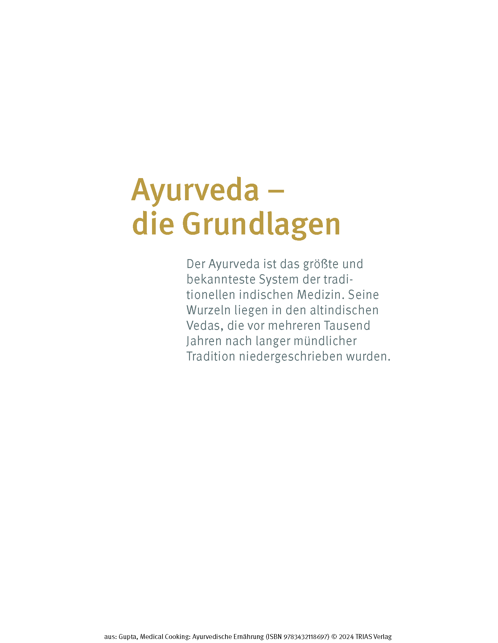 Medical Cooking: Ayurvedische Ernährung