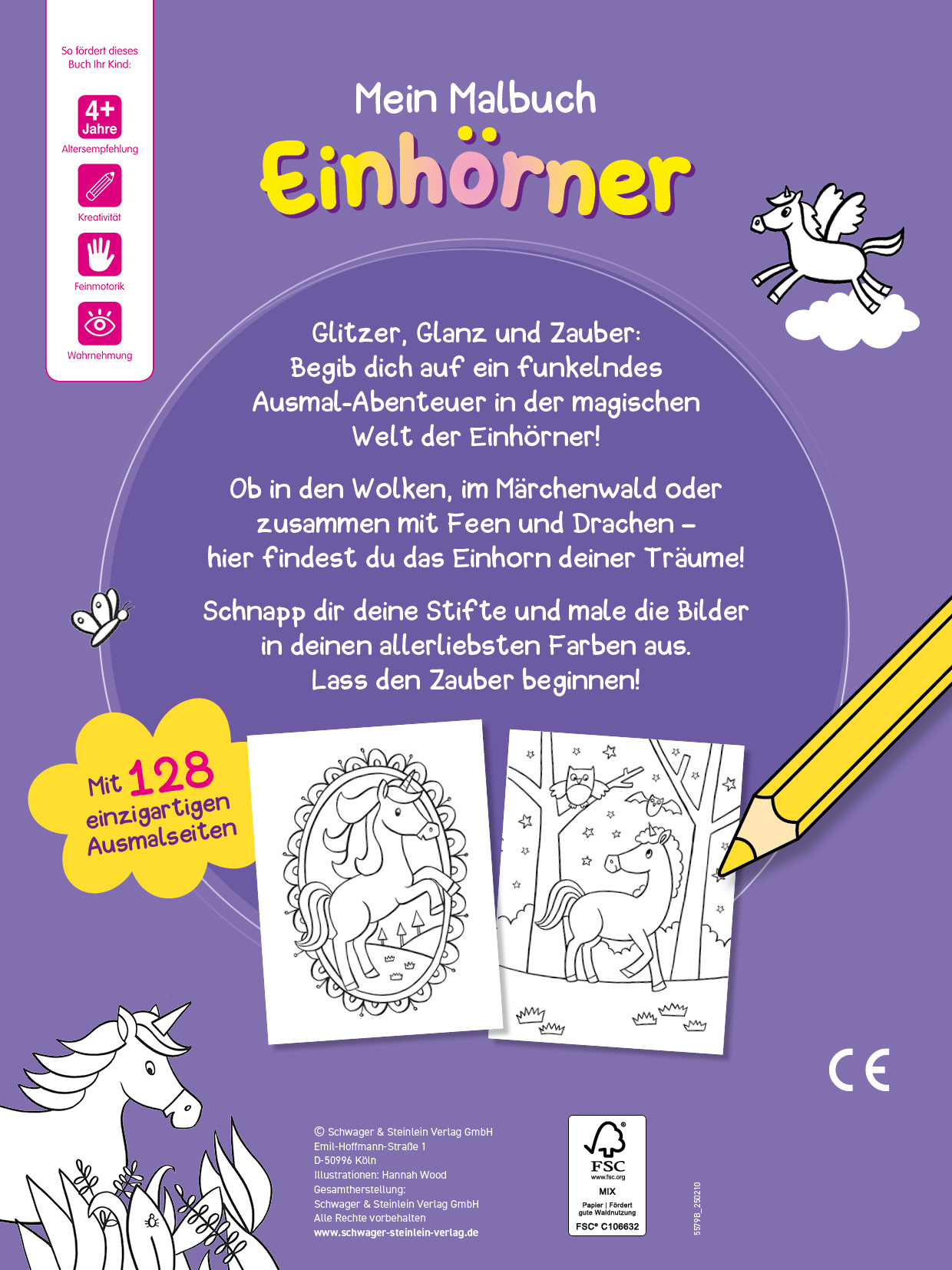 Mein Malbuch Einhörner