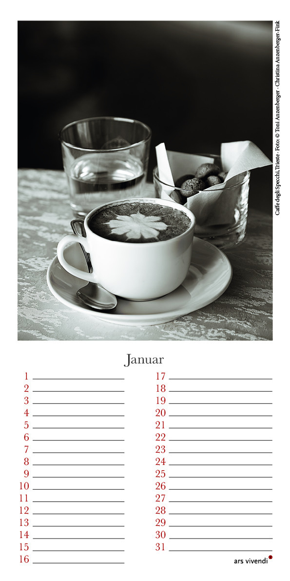 Geburtstagskalender Espresso, Cappuccino & Co.