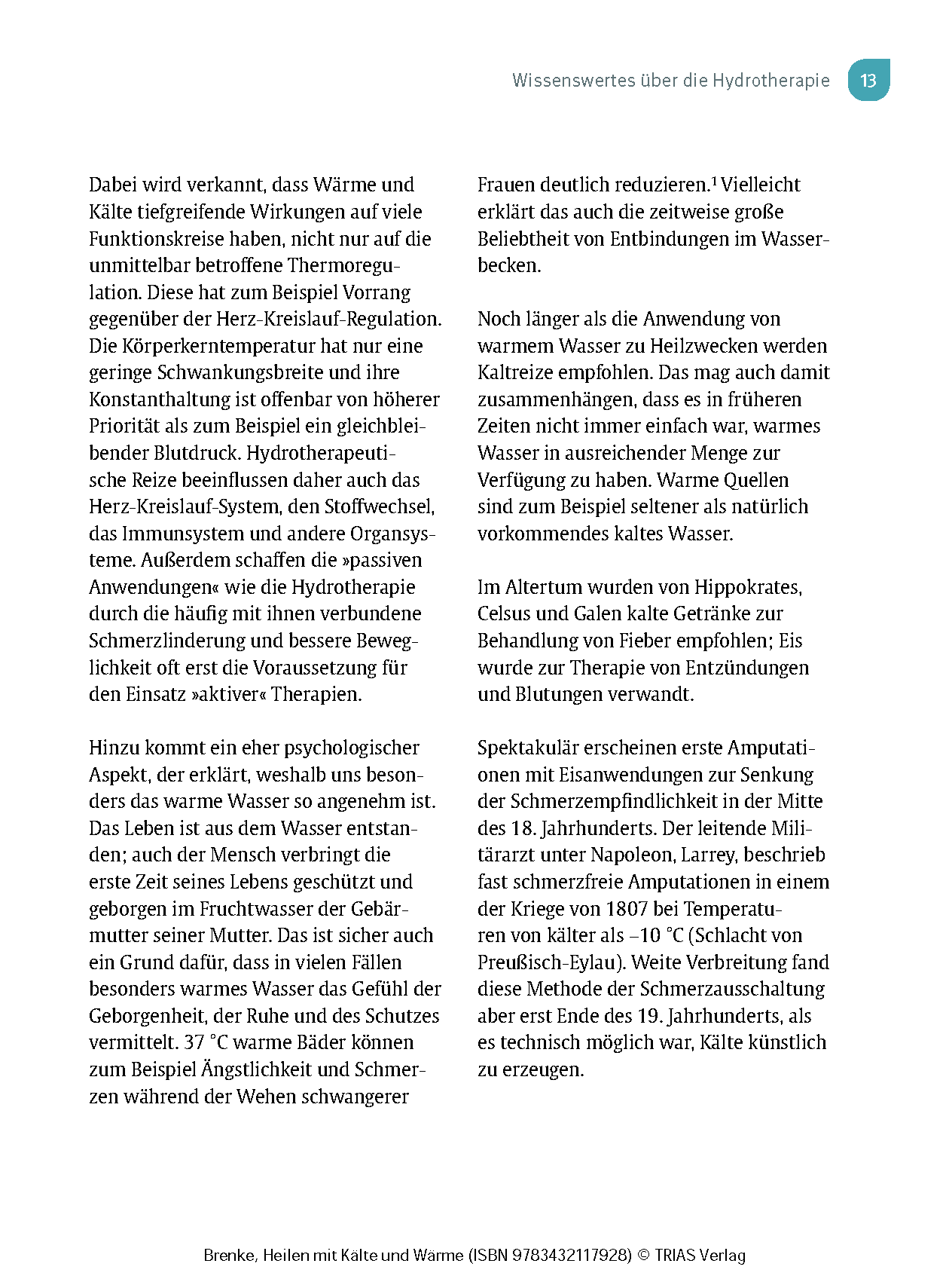 Heilen mit Kälte und Wärme