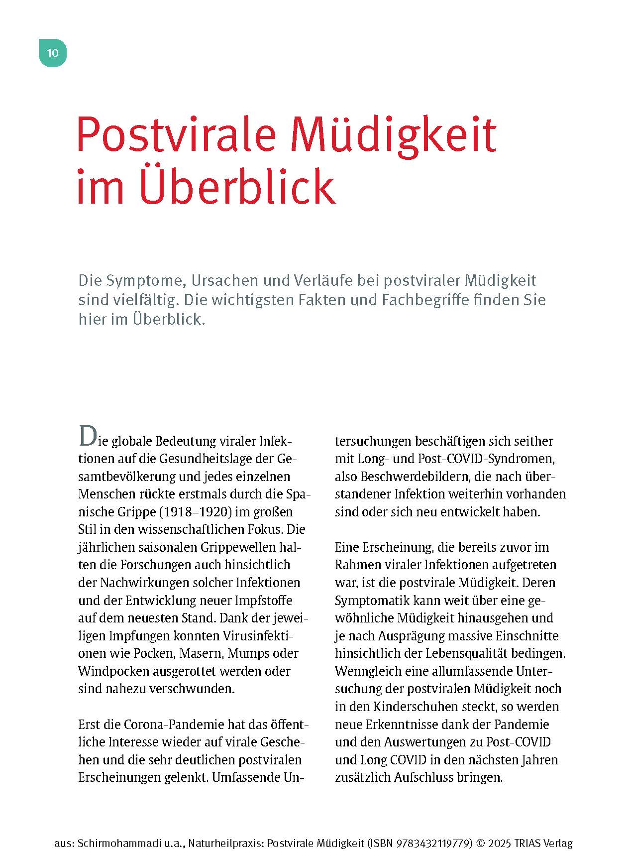 Naturheilpraxis: Postvirale Müdigkeit