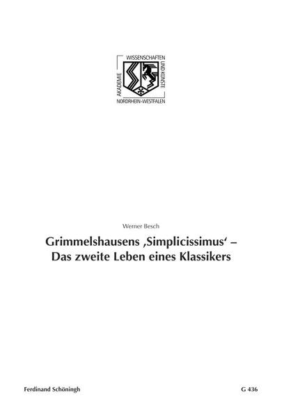 Grimmelshausens 'Simplicissimus' - Das zweite Leben eines Klassikers