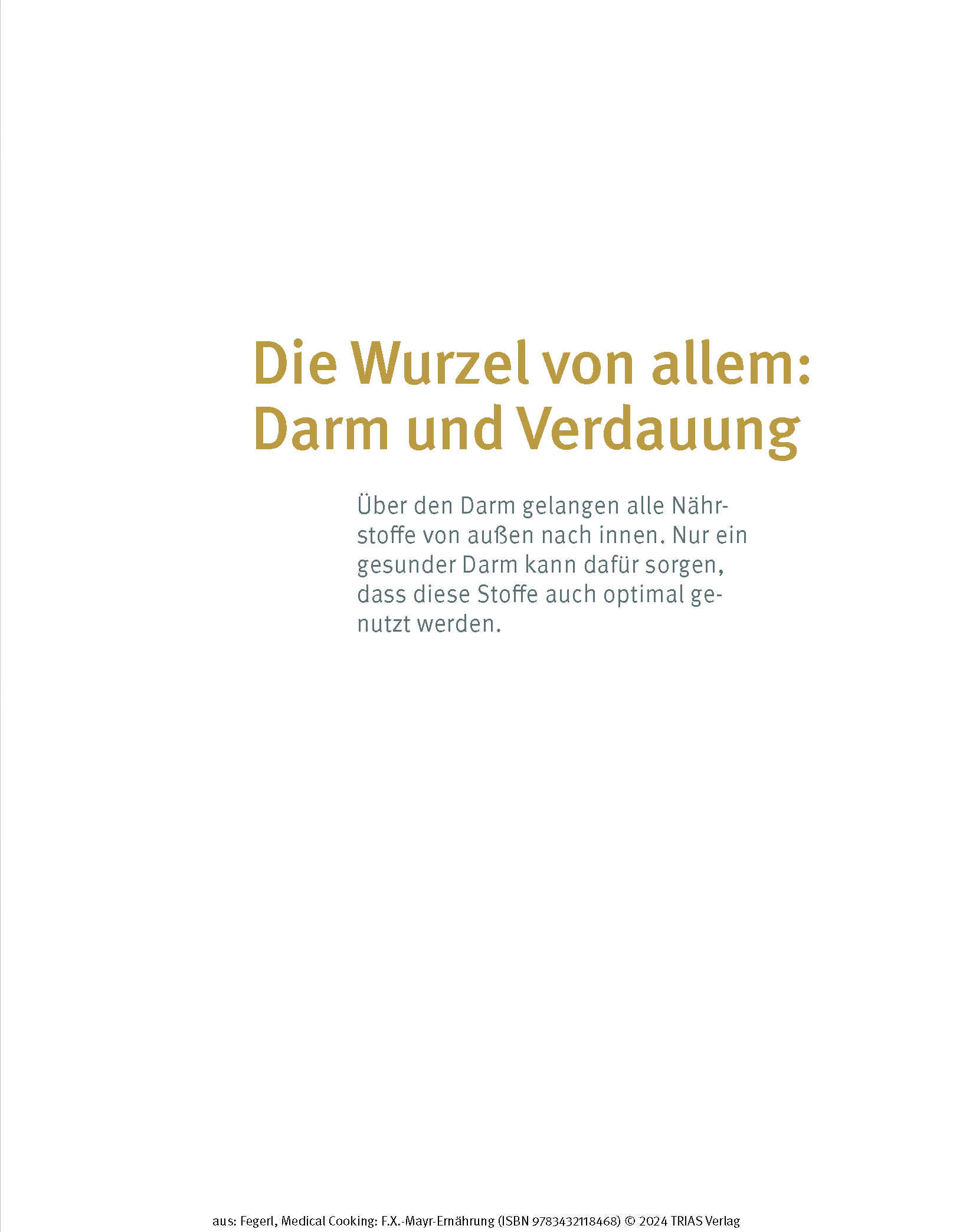 Medical Cooking: F.X. Mayr-Ernährung