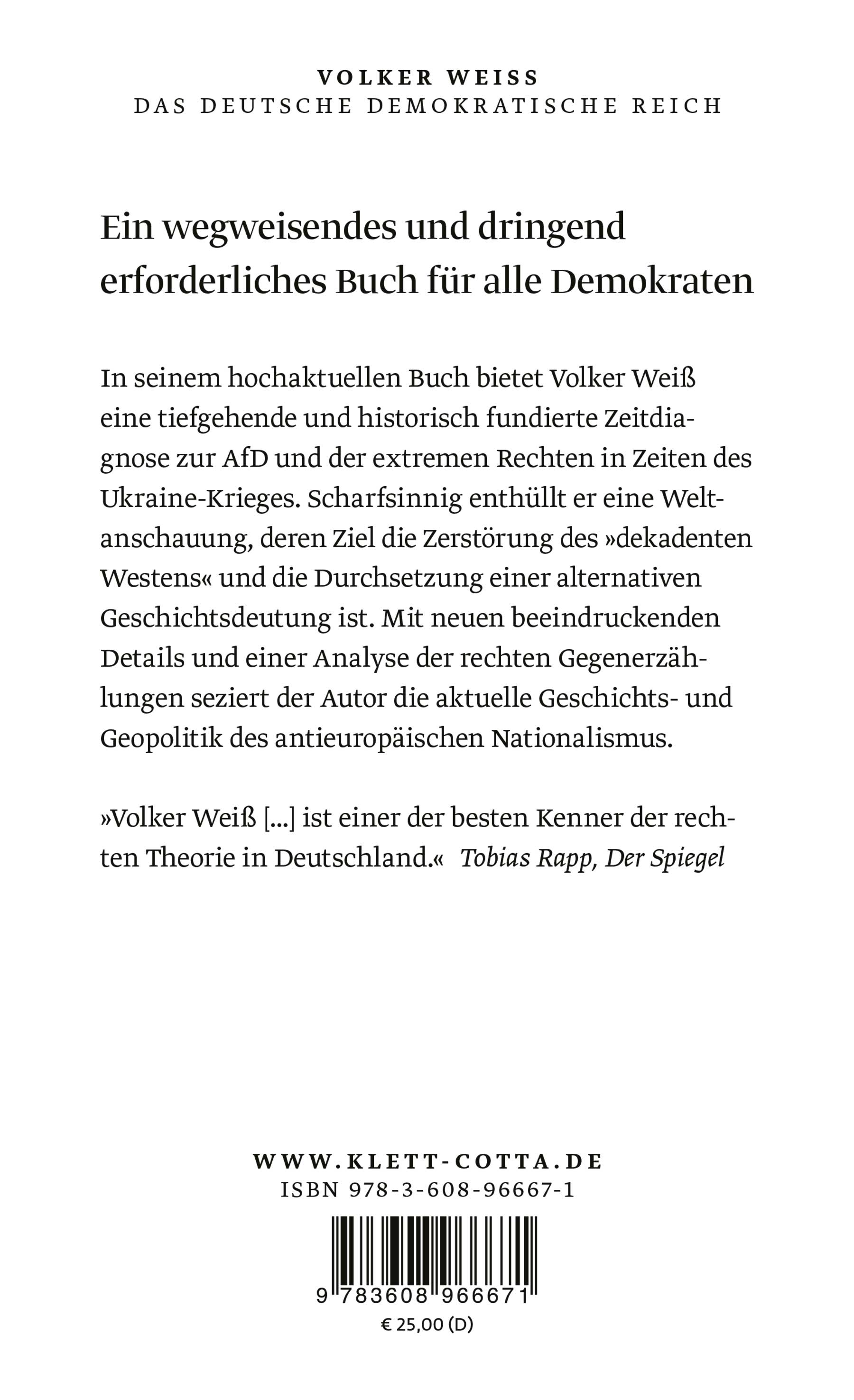 Das Deutsche Demokratische Reich