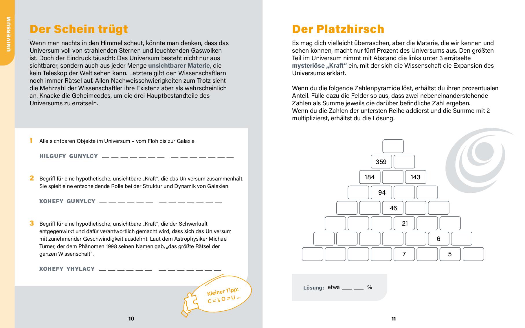 Universum I Wissen in Rätseln