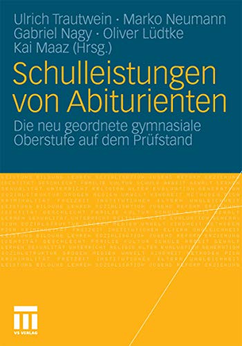 Schulleistungen von Abiturienten (HANSE - Hamburger Schriften zur Qualität im Bildungswesen)