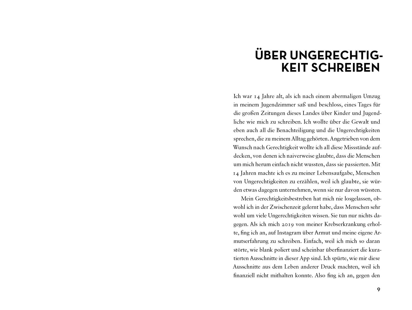 Das Gefühl von Armut