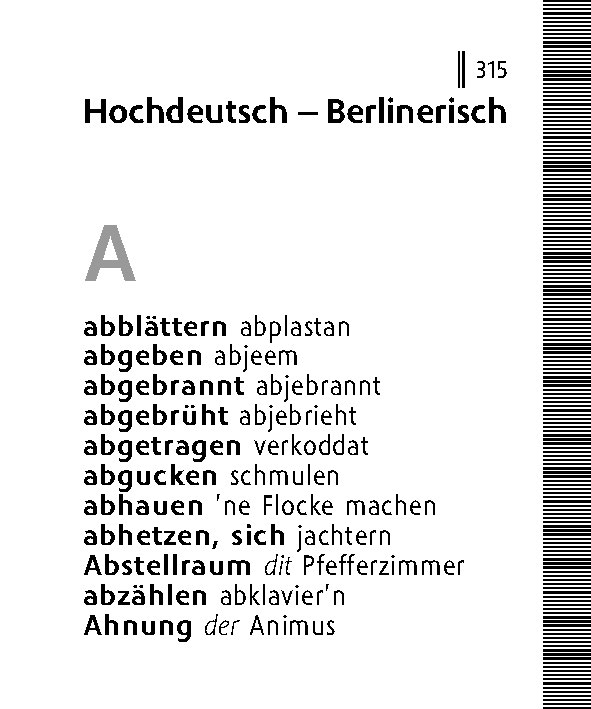 Langenscheidt Lilliput Berlinerisch