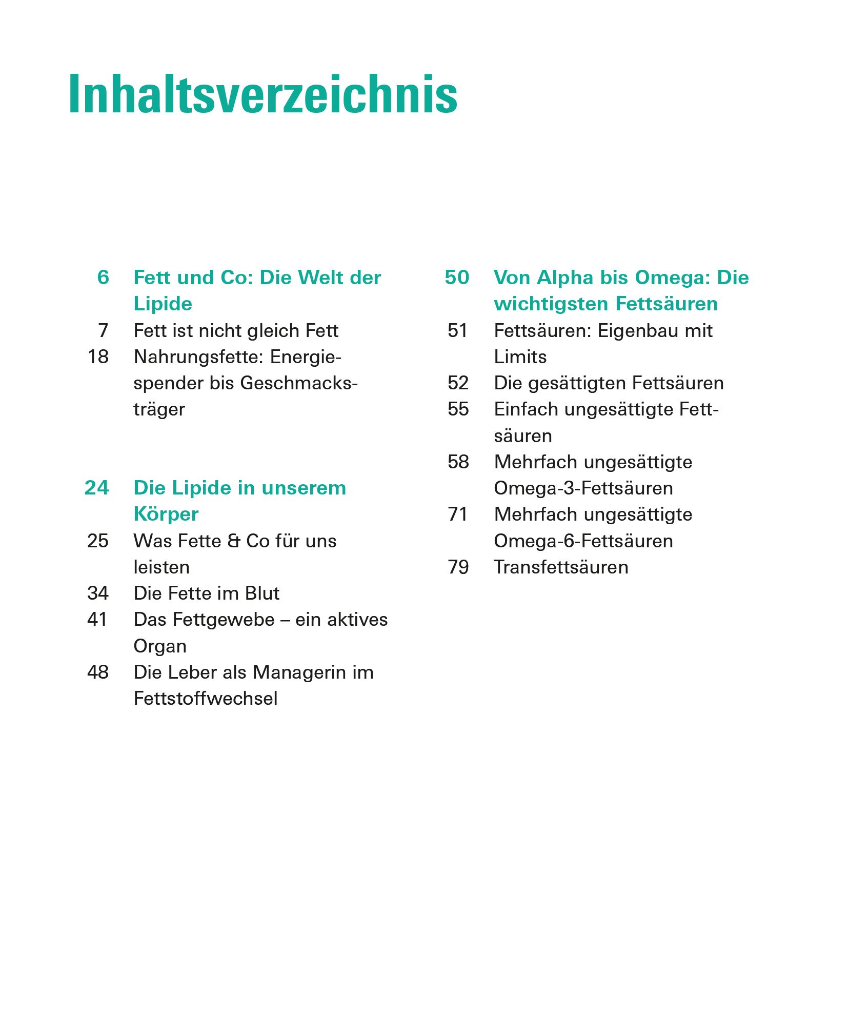 Fette und Fettsäuren